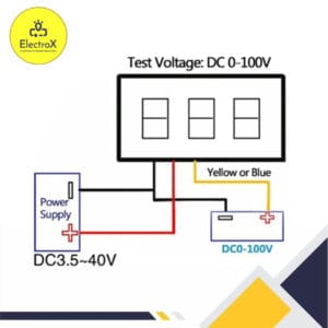 0.28 Inch 3 Wire Mini Voltmeter