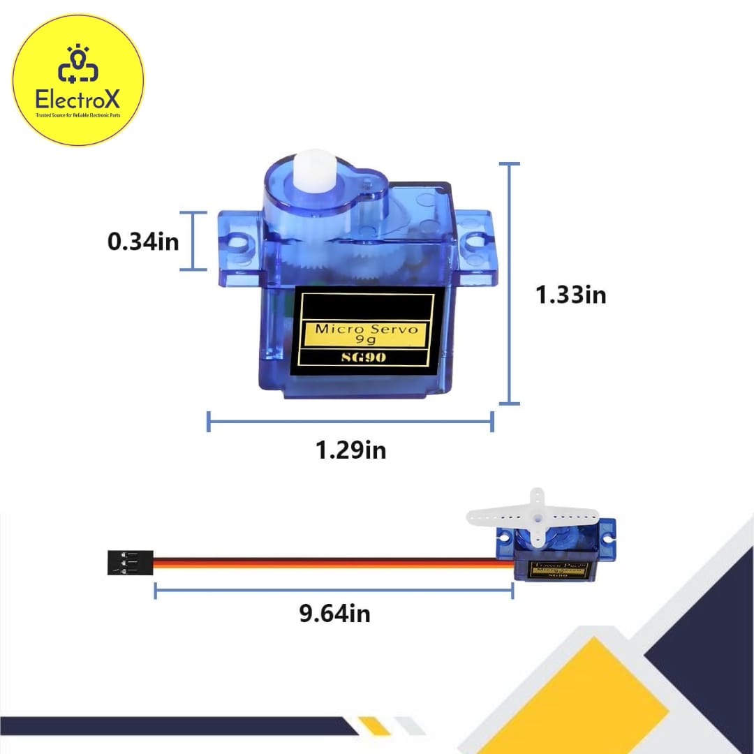 Micro Servo Motor SG90 9g Tower Pro - ElectroXBD