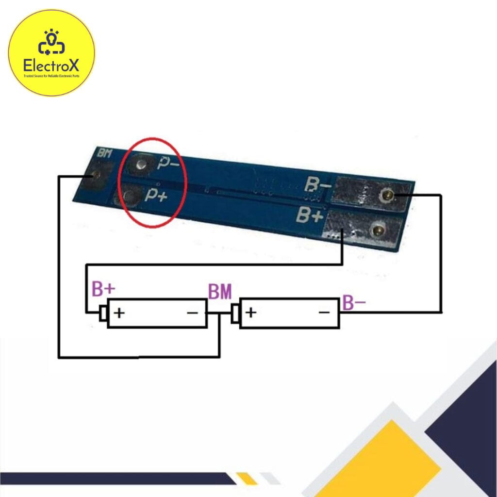 2S BMS 18650 Battery Protection Board - ElectroXBD