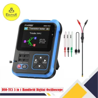 FNIRSI DSO-TC3 3 in 1 Handheld Digital Oscilloscope Transistor Tester