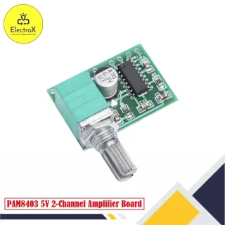 PAM8403 5V Dual Channel Audio Amplifier Module with Volume Control for DIY Speakers