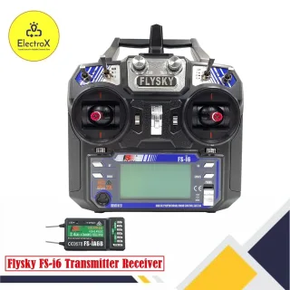 FlySky FS-i6 2.4GHz 6-Channel Transmitter with IA6B Receiver for RC drones and planes in Bangladesh