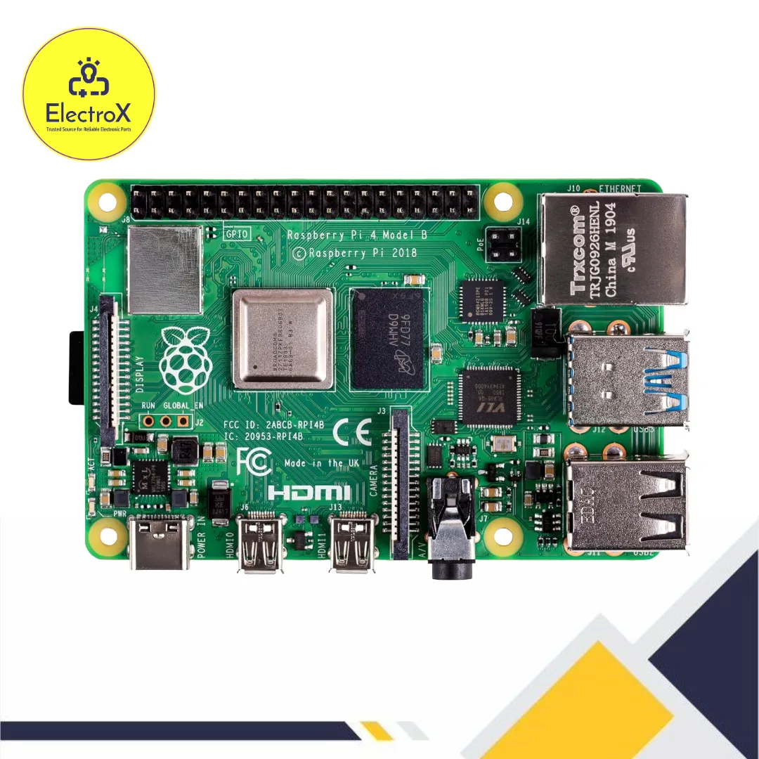 Raspberry Pi 4 Model B 4GB RAM Original Board Made in UK – Available at Electroxbd