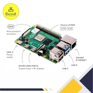 Raspberry Pi 4 Model B 4GB RAM Original Board Made in UK – Available at Electroxbd