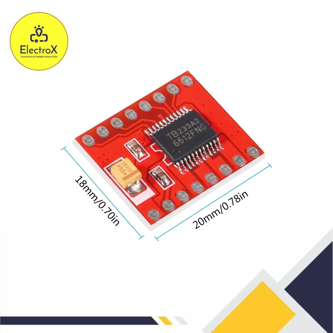 TB6612FNG Dual DC Stepper Motor Driver Module for Arduino, Robots & DIY Projects in Bangladesh