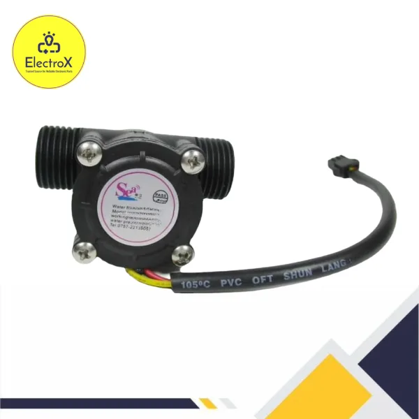 Arduino Flow Sensor YF-S201 G1/2 Water Flow Sensor for Arduino - ElectroXBD