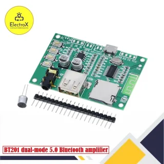 BT-201 Dual Mode Bluetooth 5.0 Audio Amplifier board for wireless stereo sound projects.