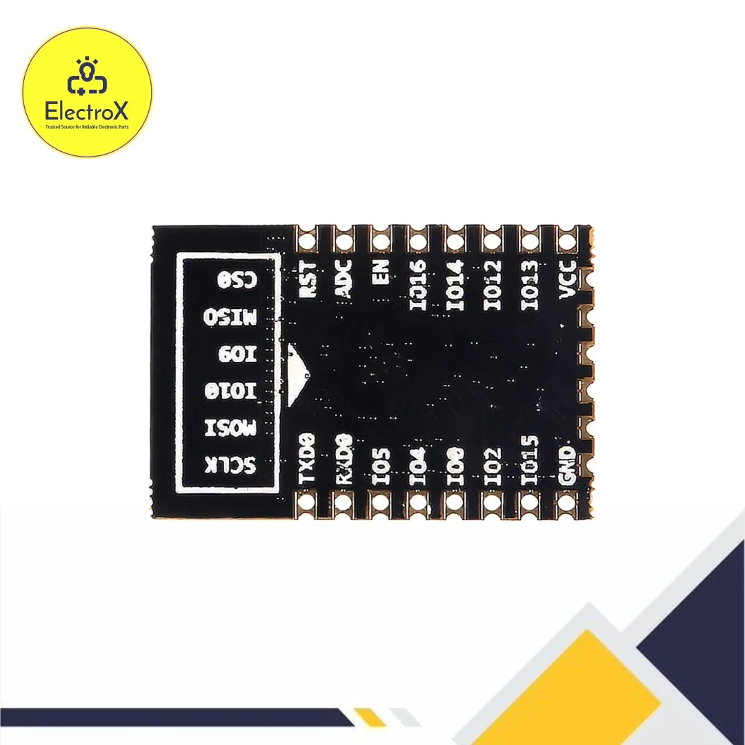 ESP-12F ESP8266 WiFi IoT module for Arduino, Raspberry Pi, and smart automation projects available in Rajshahi, Bangladesh.