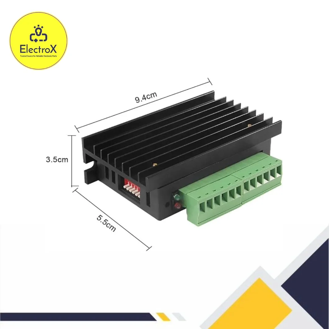 TB6600 Stepper Motor Driver Controller Board for CNC, robotics, and stepper motor control projects in Bangladesh.