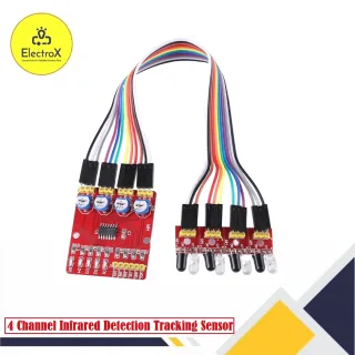 4 Channel Infrared Detection Tracking Sensor Module for Arduino Robotics