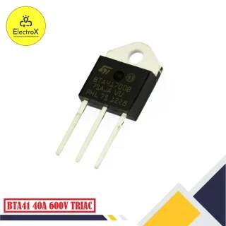 BTA41 40A 600V TRIAC electronic component for AC power control from Electroxbd.