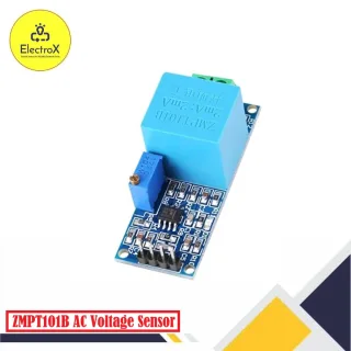 ZMPT101B AC Single Phase Voltage Sensor Module for Arduino energy monitoring projects, available at Electroxbd