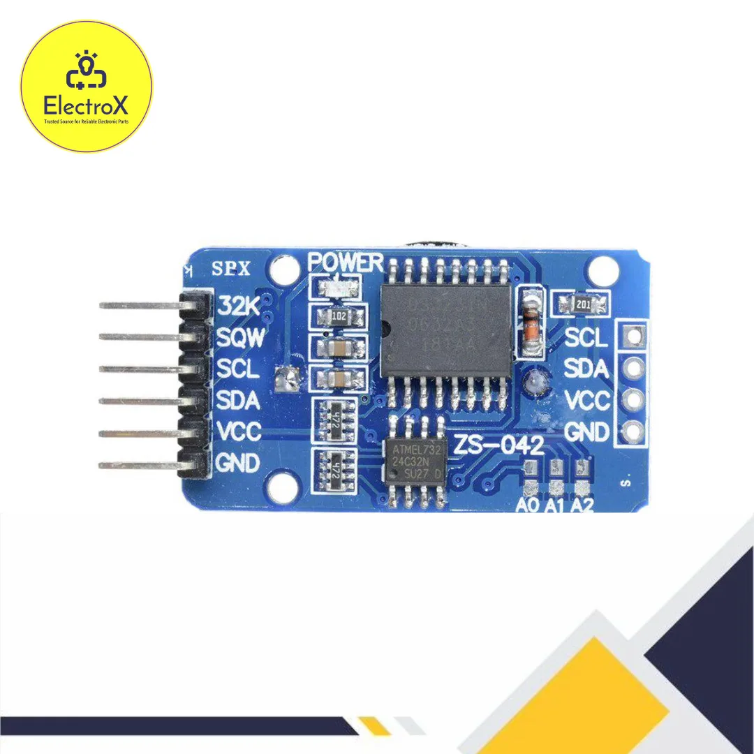 DS3231 Precision Real Time Clock RTC Module for Arduino – High accuracy timekeeping with battery backup and I2C communication.