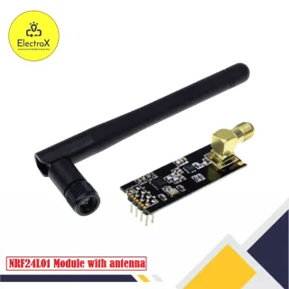 NRF24L01+PA+LNA 2.4GHz Wireless Transceiver Module with Antenna for Arduino, available at Electroxbd