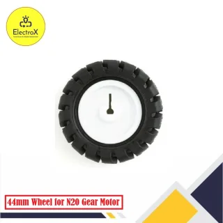 3PI MiniQ N20 Motor Rubber Wheel 44mm D-Axis for Robot Cars - ElectroXBD