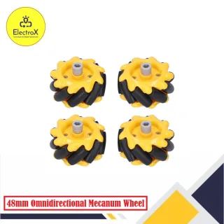 48mm Nylon Omnidirectional Mecanum Wheel Set for Robot Cars - ElectroXBD