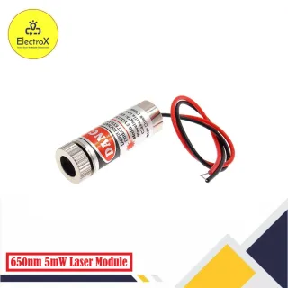 Adjustable 650nm 5mW Laser Red Module for DIY Projects - ElectroXBD