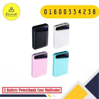 DIY Powerbank Case 3x18650 Battery Holder with 3 USB Output Ports