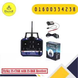 Flysky FS-CT6B 6 channel transmitter with FS-R6B receiver