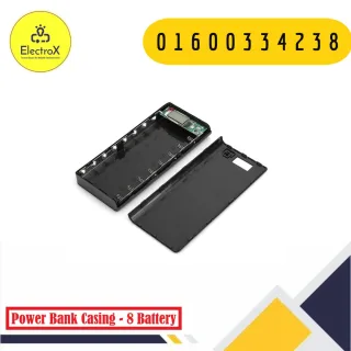 Power Bank Casing 8 Battery 18650 with LCD Display USB Output
