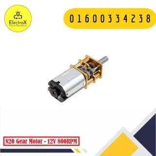 N20 gear motor DC 12V 800RPM for RC car and robotics