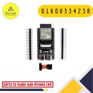 ESP32 S3 CAM N16R8 dual USB development board with OV3660 camera