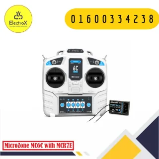 Microzone MC6C transmitter with MCR7E receiver 2.4GHz RC system