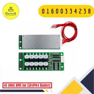 4S 100A BMS for LiFePO4 lithium iron phosphate battery packs