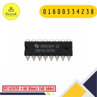 SN74LS83N 4-bit Binary Full Adder IC for digital logic and binary arithmetic circuits
