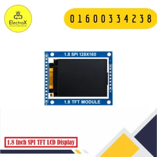 1.8 Inch Serial SPI TFT LCD Display Module with 128×160 color resolution for Arduino and microcontroller projects.