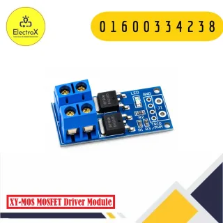 XY-MOS DC 5–36V 400W MOSFET driver module for PWM control and switching of compatible DC loads.